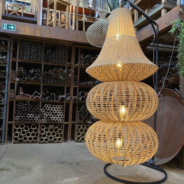 Luminária Pendente Fibra Natural Simone Oliveira - Image 2